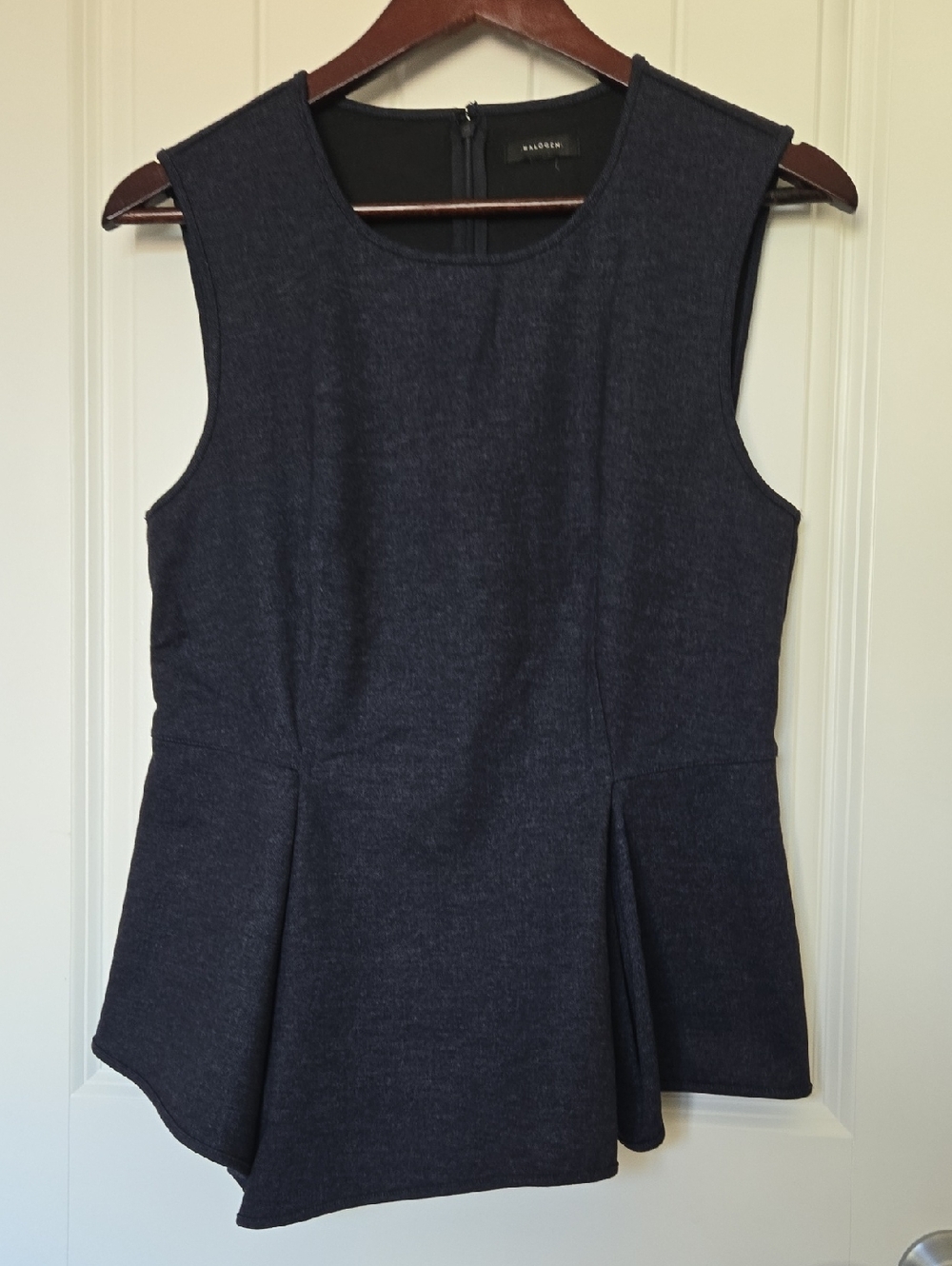 Halogen Asymmetrical Peplum Top (sz M)
